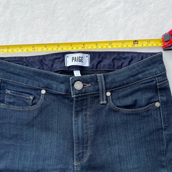 Paige Hoxton Ultra Skinny Dark Wash 27 High Rise - Picture 2 of 7